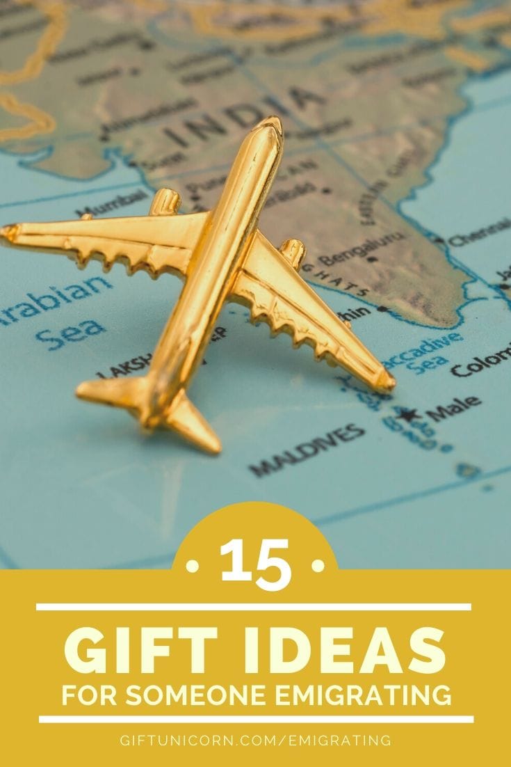 15 Gift Ideas For Someone Emigrating – Unique & Creative - pinterest pin image