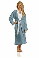 woman wearing a spa robe