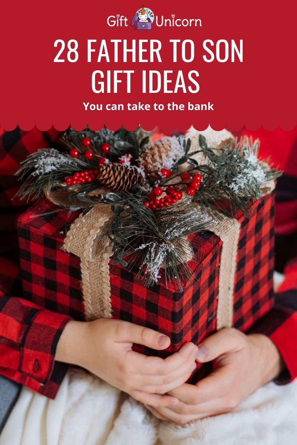28 Father to Son Gift Ideas You Can Take to the Bank - pinterest pin image