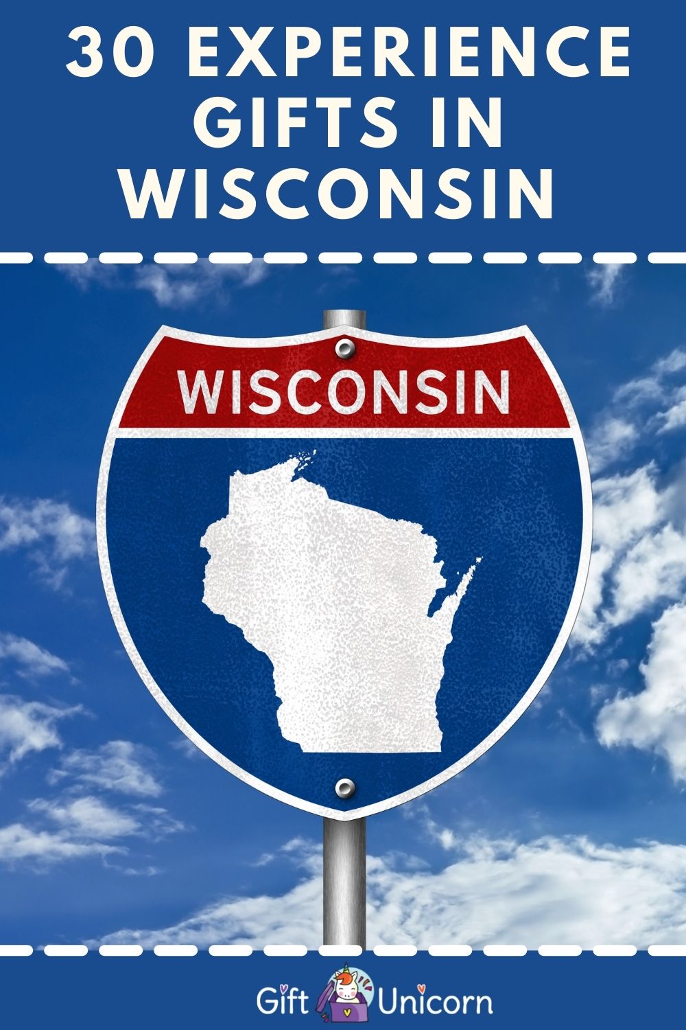 30 experience gifts in Wisconsin pin image