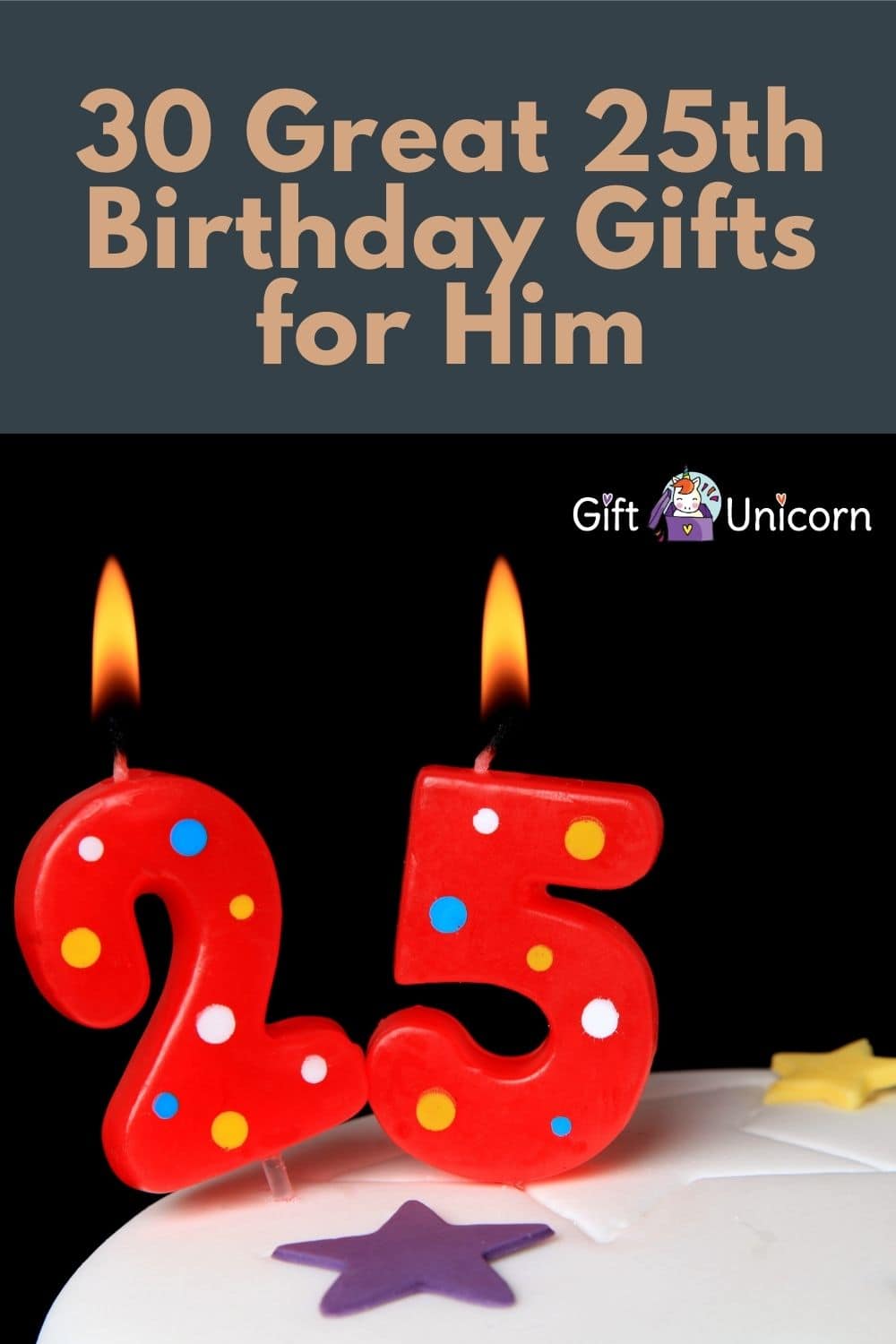 25th birthday gifts for him pin image