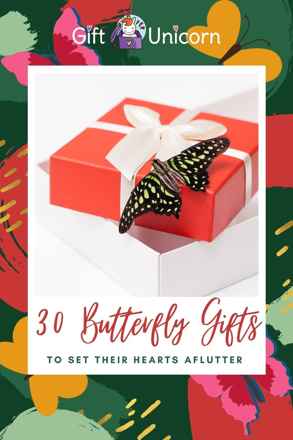 30 Butterfly Gifts to Set Their Hearts Aflutter - pinterest pin image
