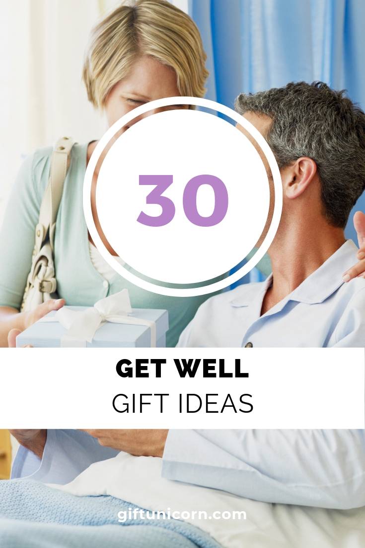 30 Get Well Gift Ideas (Recovering from Surgery) - pinterest pin image
