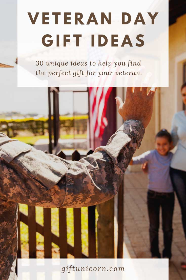 30 Veteran Day Gift Ideas to Honor Your Loved One - pinterest pin image