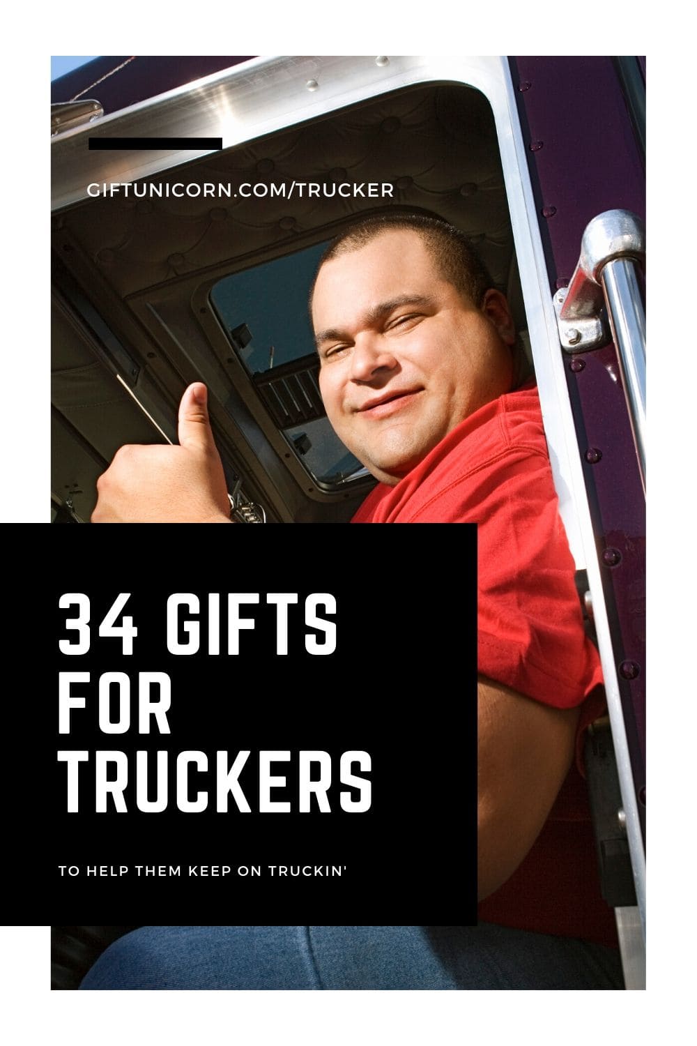 34 trucker gifts pin image