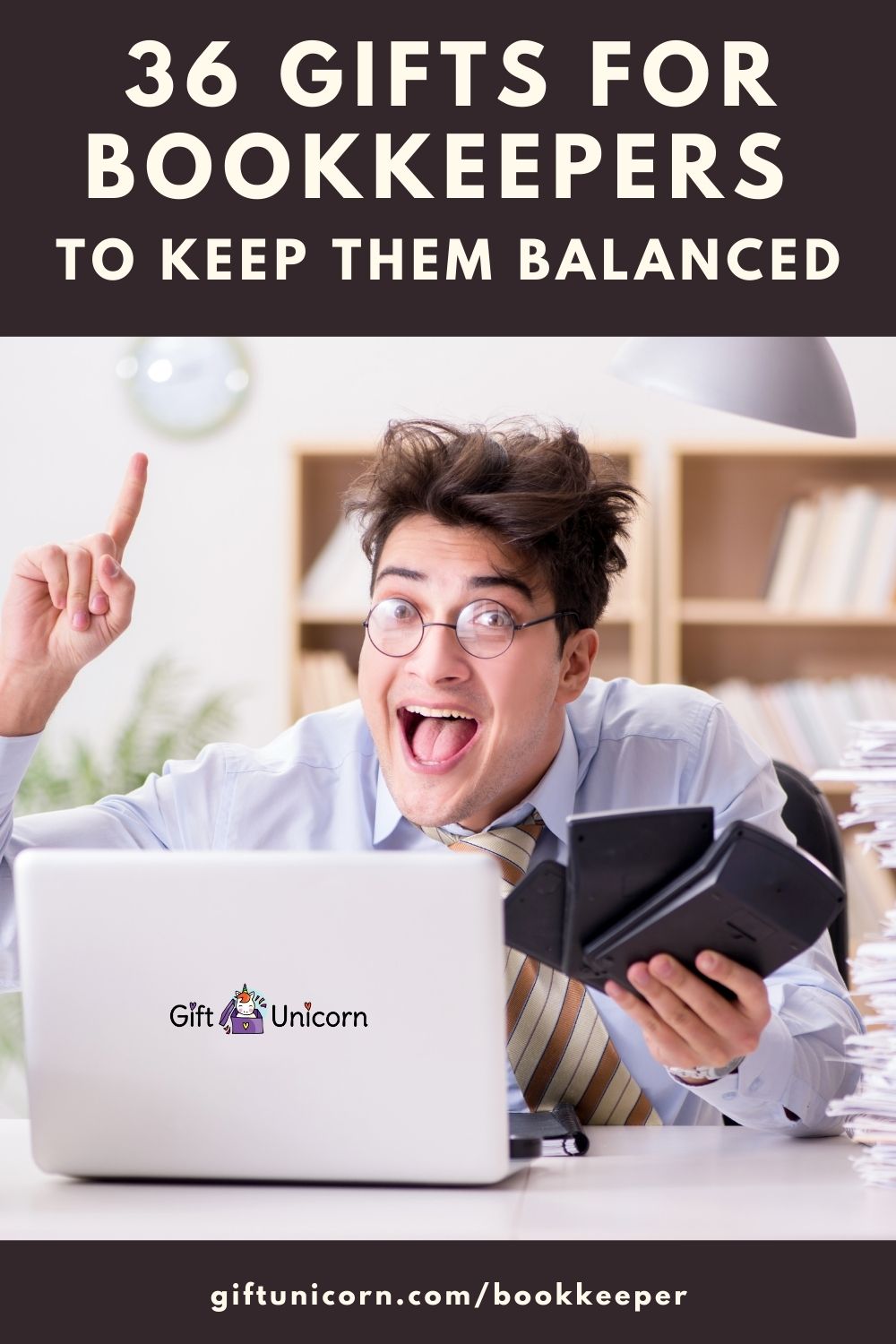 36 Gifts for Bookkeepers To Keep Them Balanced - pinterest pin image