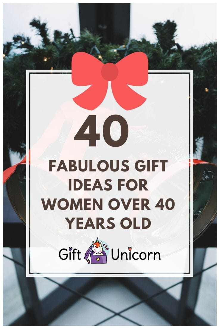 40 presents for women over 40 pin image