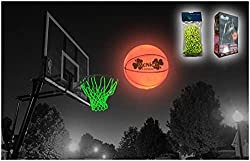LED glow basketball and net