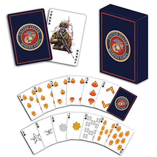 Marine corps playing cards