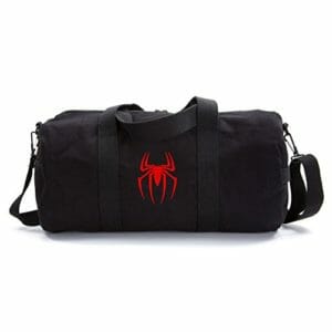 spiderman themed duffel bag
