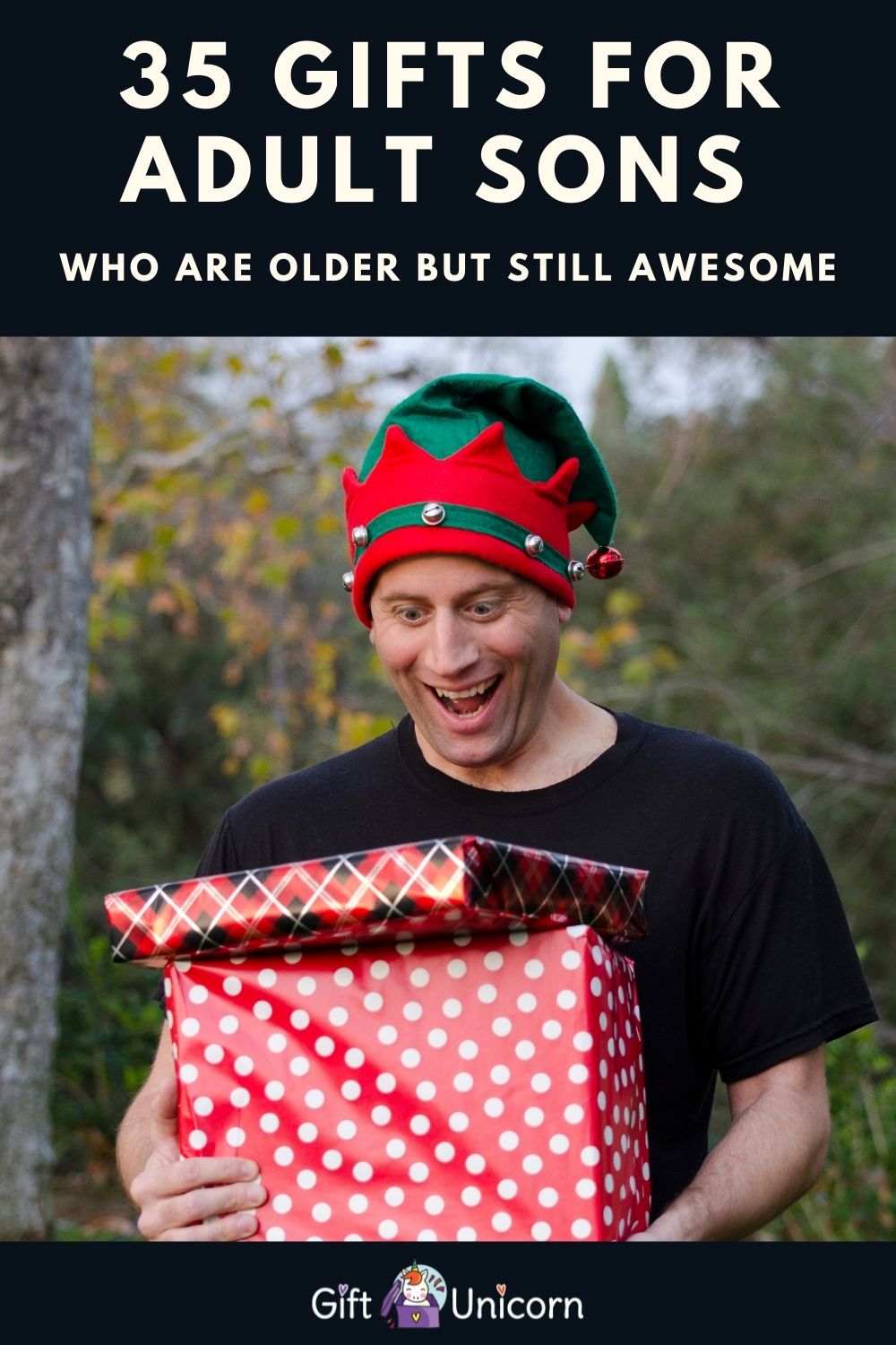35 Gifts for Adult Sons Who Are Older But Still Awesome - pinterest pin image