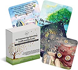 affirmation cards with empowering questions