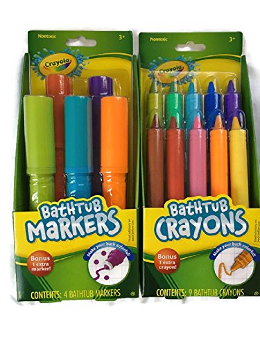 bathtub markers and crayon set