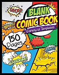 blank comic book sketchpad