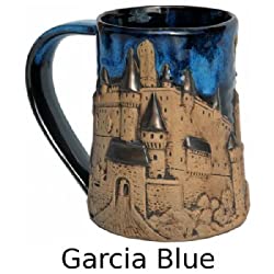 castle Tankard blue glaze