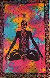 chakra meditator tapestry