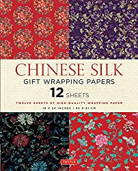 chinese silk gift wrapping papers