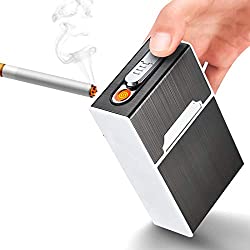 cigarette case with electric lighter