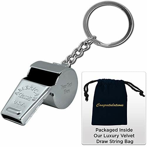 coach whistle keychain