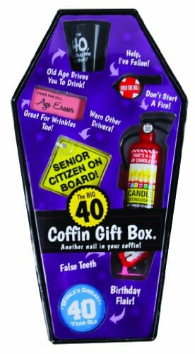 Coffin shaped gift box