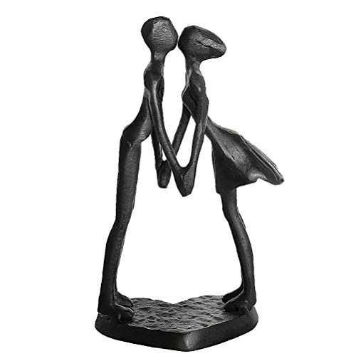 couple art iron sculpture