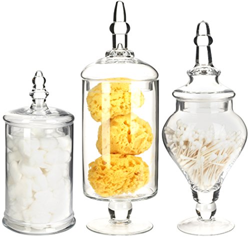 decor glass apothecary jars
