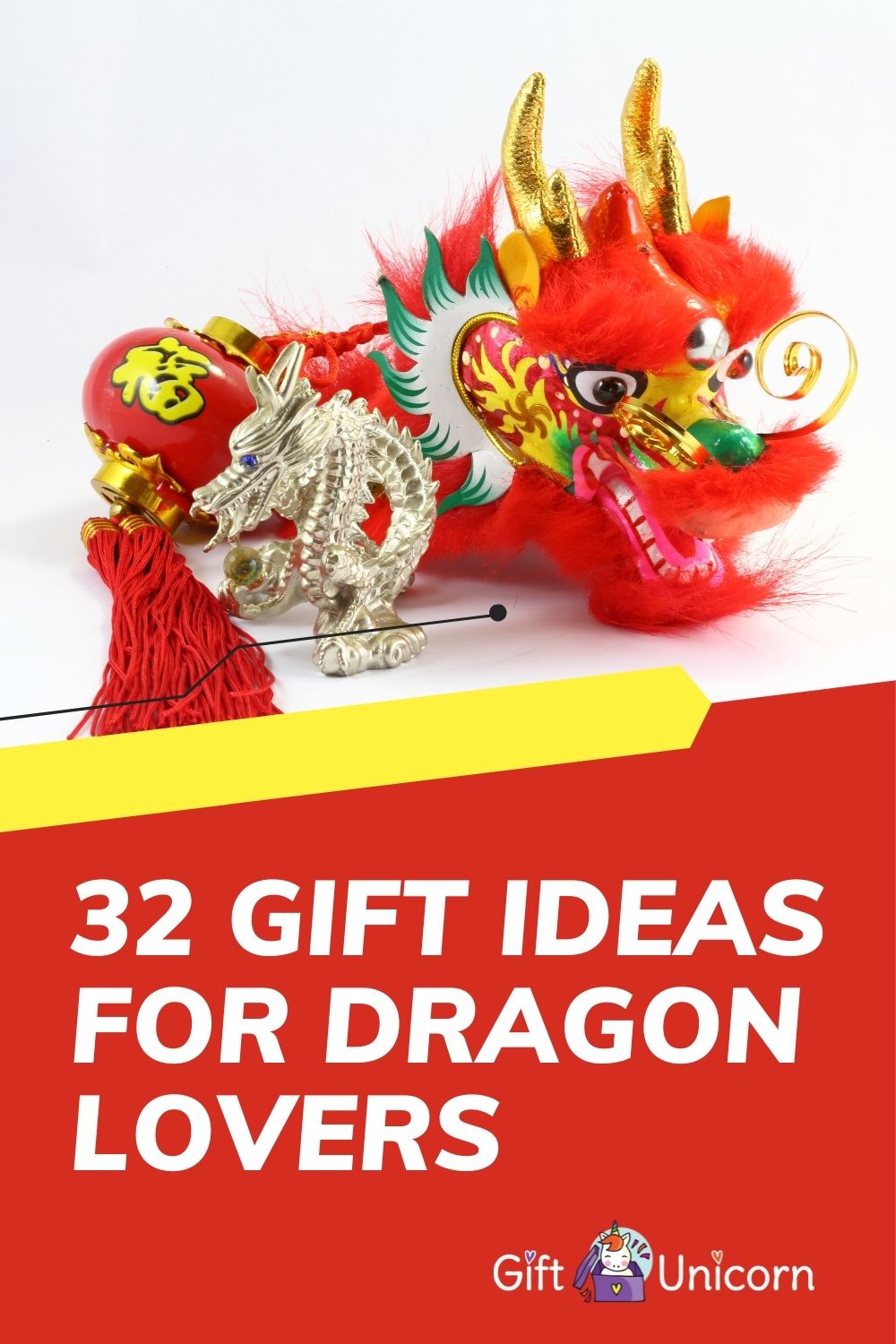 32 Gift Ideas for Dragon Lovers: Treasures Beyond Gold - pinterest pin image