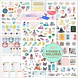 fitness and wellness sticker pack