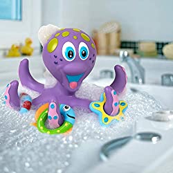 floating purple octopus