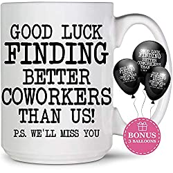 coffee mug and balloons
