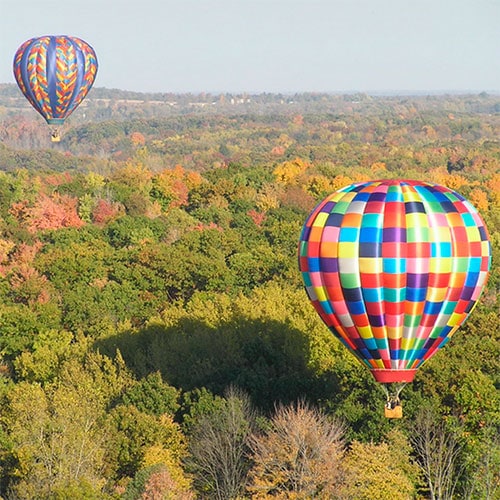 hot air balloon ride for two
