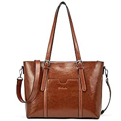 leather laptop tote