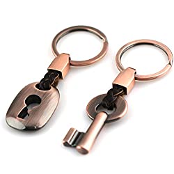 lock and key keychains