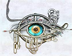 mechanical eye art print