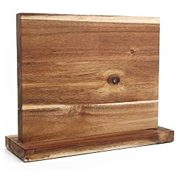magnetic wooden knife block