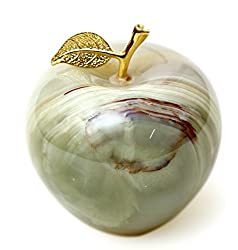 marble apple paperweight
