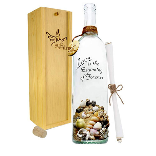 message in a bottle promise gift