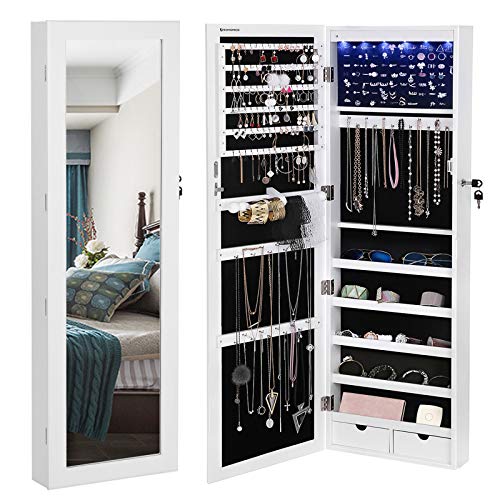mirror jewelry cabinet