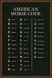 morse code tin sign