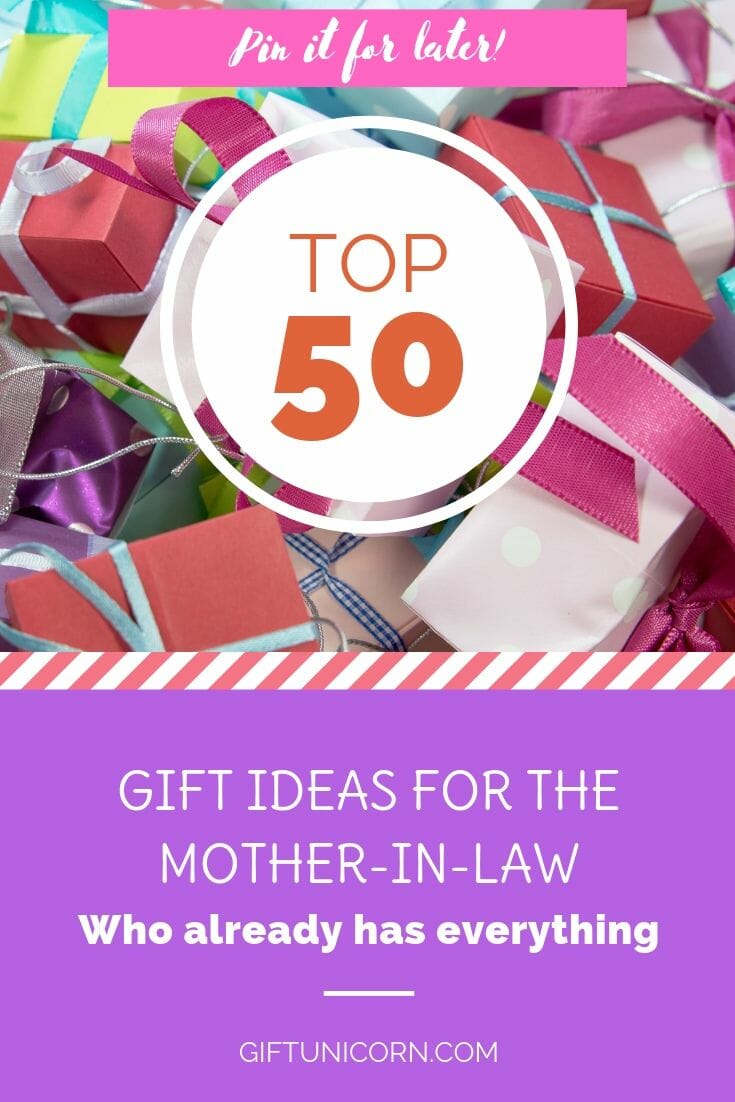 gift ideas for a mother in law who has everything pin image