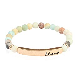 natural stone prayer bracelet