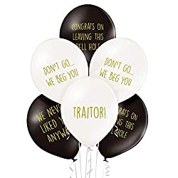 office leaver funny balloons