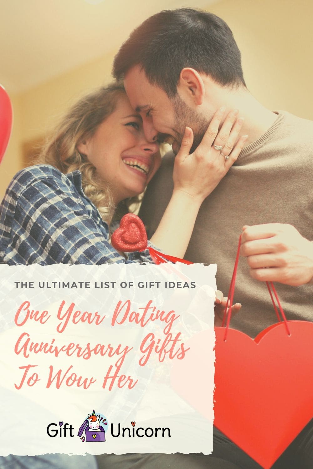 34 One-Year Dating Anniversary Gifts To Wow Her - pinterest pin image