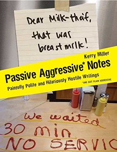 passive agressive notes book