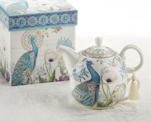 porcelain teapot and cup