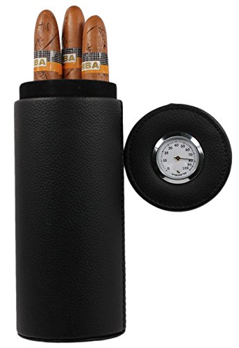 portable leather cigar humidor