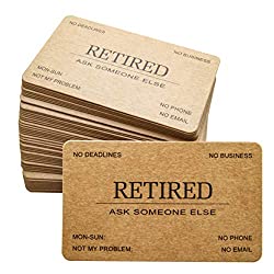 retired business cards