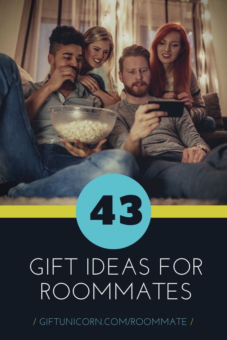43 gift ideas for roommates pin image