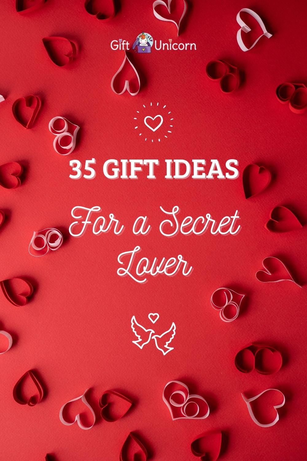 35 Unique Gift Ideas for a Secret Lover - pinterest pin image