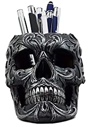 skull pen holder